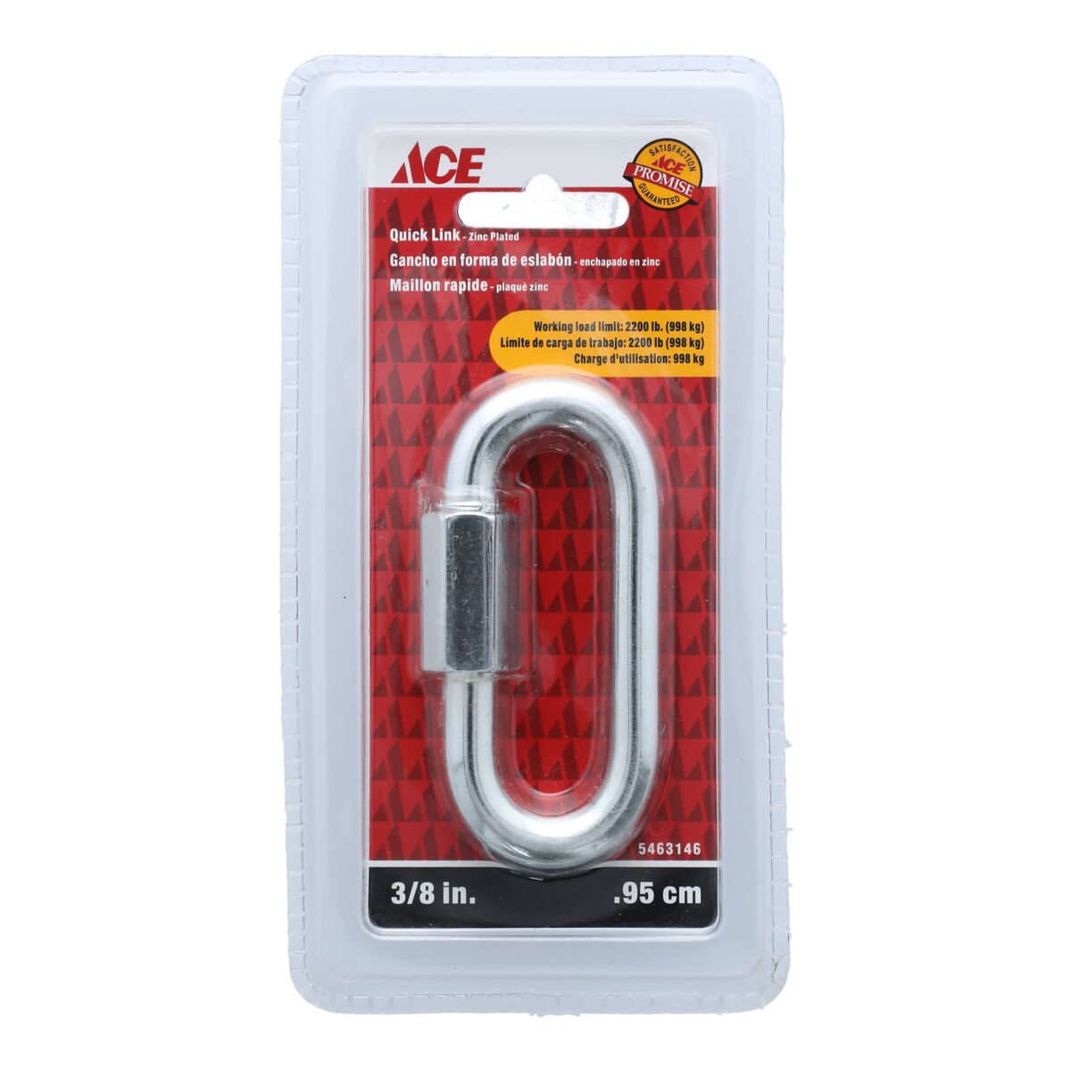 Ace Quick Link Chain Connector Silver 3/8inch Fastener & Fastener